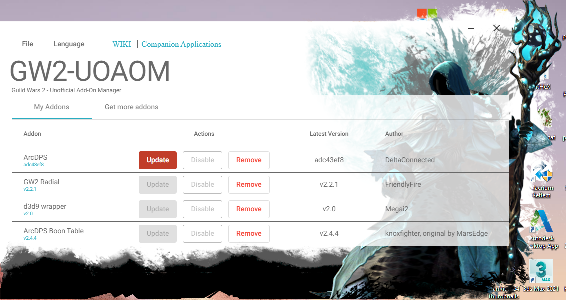 GW2 Addon Manager